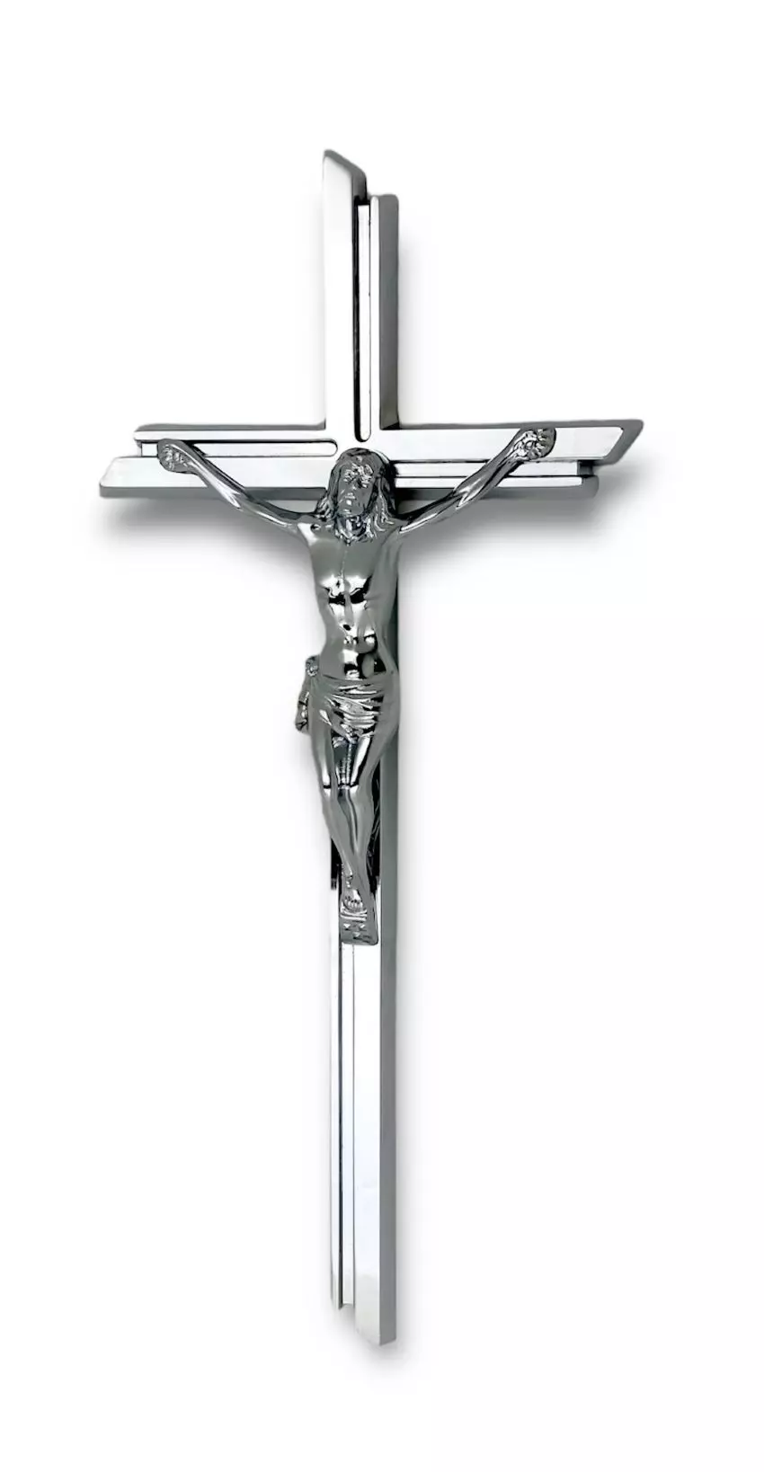 Krzyż ROMANO F76 CHROM z pasyjką