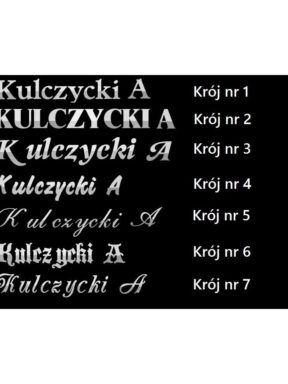 Litery Stal Nierdzewna