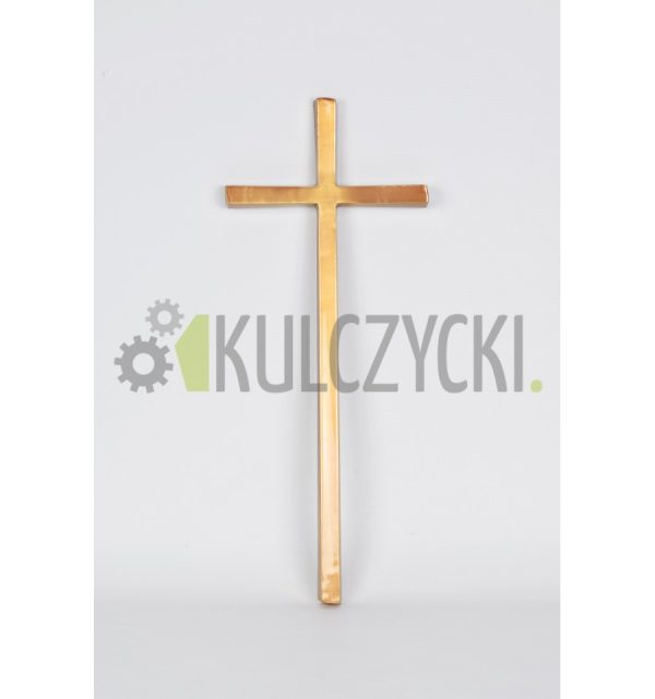 Krzyż mosiężny ciemne złoto 50cm