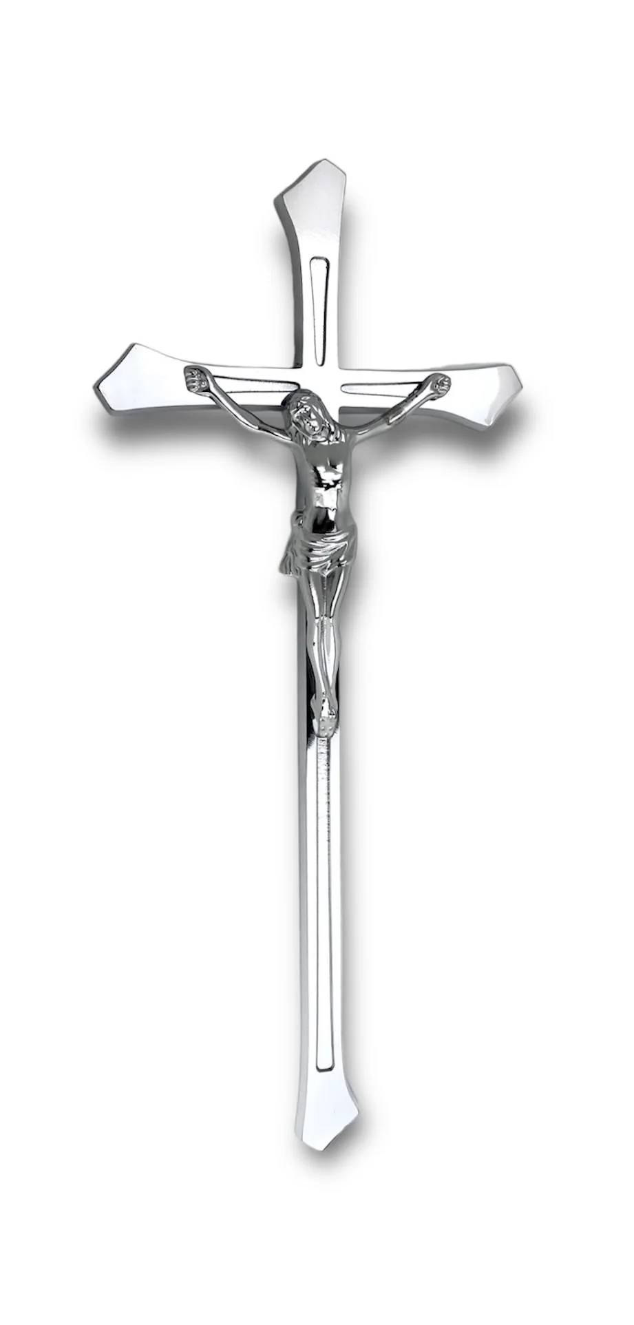 Krzyż ROMANO CHROM z pasyjką 45cm