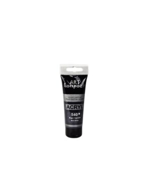 Farba akrylowa KOMPOZIT ART 75ml Czarna 540