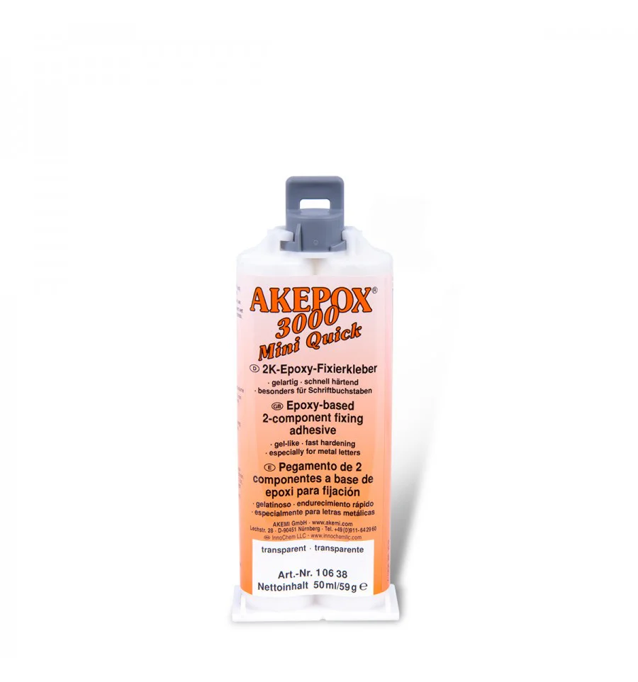 Akepox 1:1 klej epoksydowy do liter mosiężnych 50ml