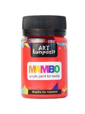 Farba akrylowa do tkanin KOMPOZIT ART MAMBO czerwona 50ml