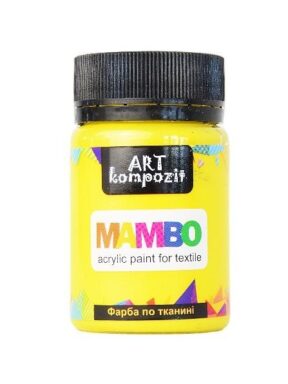 Farba akrylowa do tkanin KOMPOZIT ART MAMBO żółta 50ml