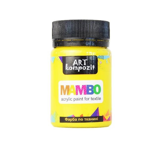 Farba akrylowa do tkanin KOMPOZIT ART MAMBO żółta 50ml