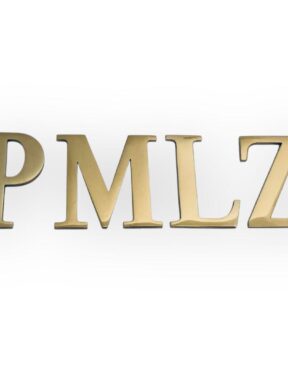 ROMANO litery ze stali nierdzewnej w kolorze złotym
