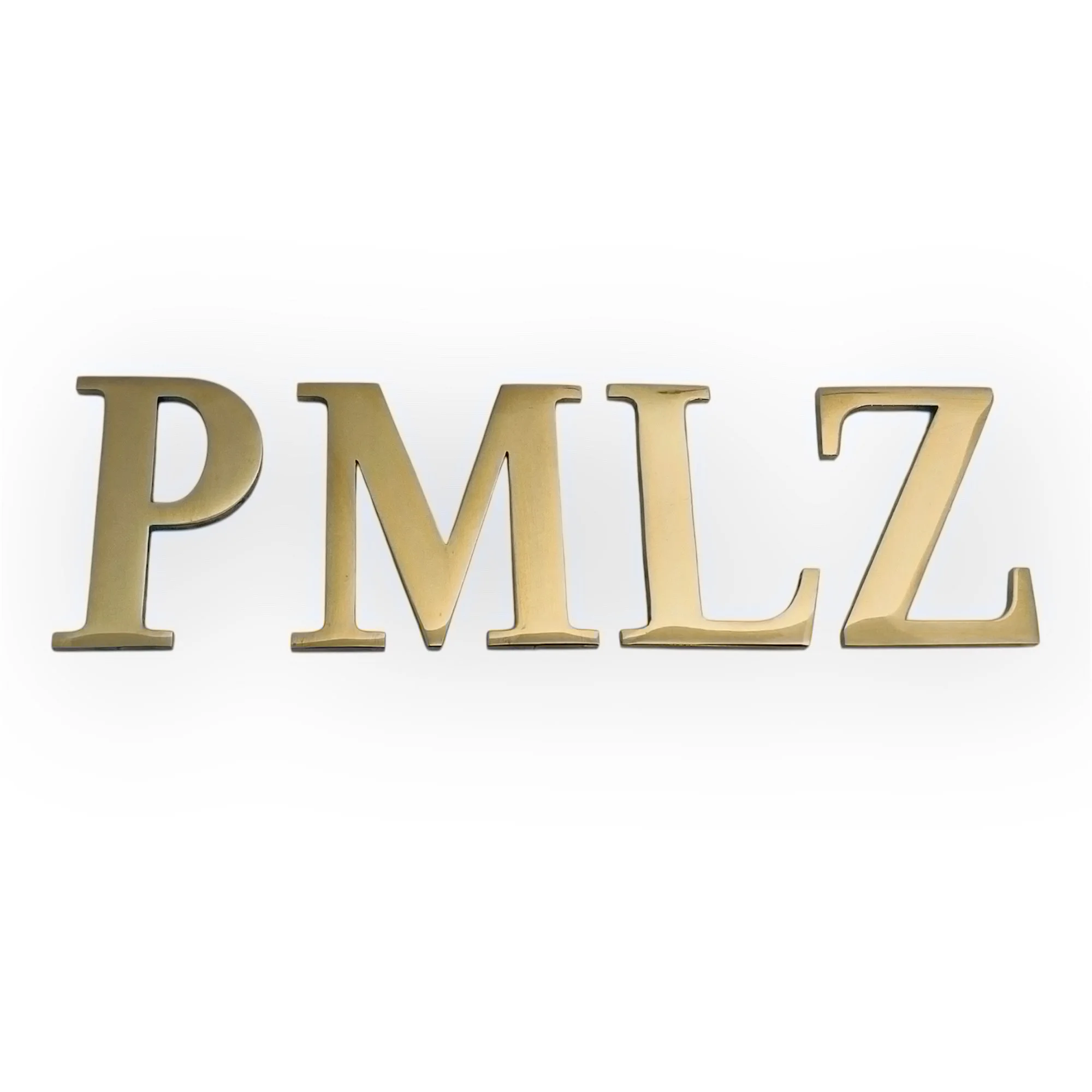 ROMANO litery ze stali nierdzewnej w kolorze złotym