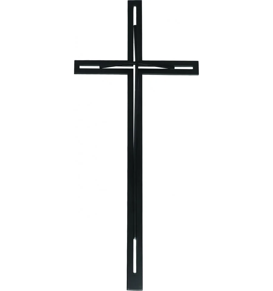 KRZYŻ ZE STALI NIERDZEWNEJ KW10 CZARNY