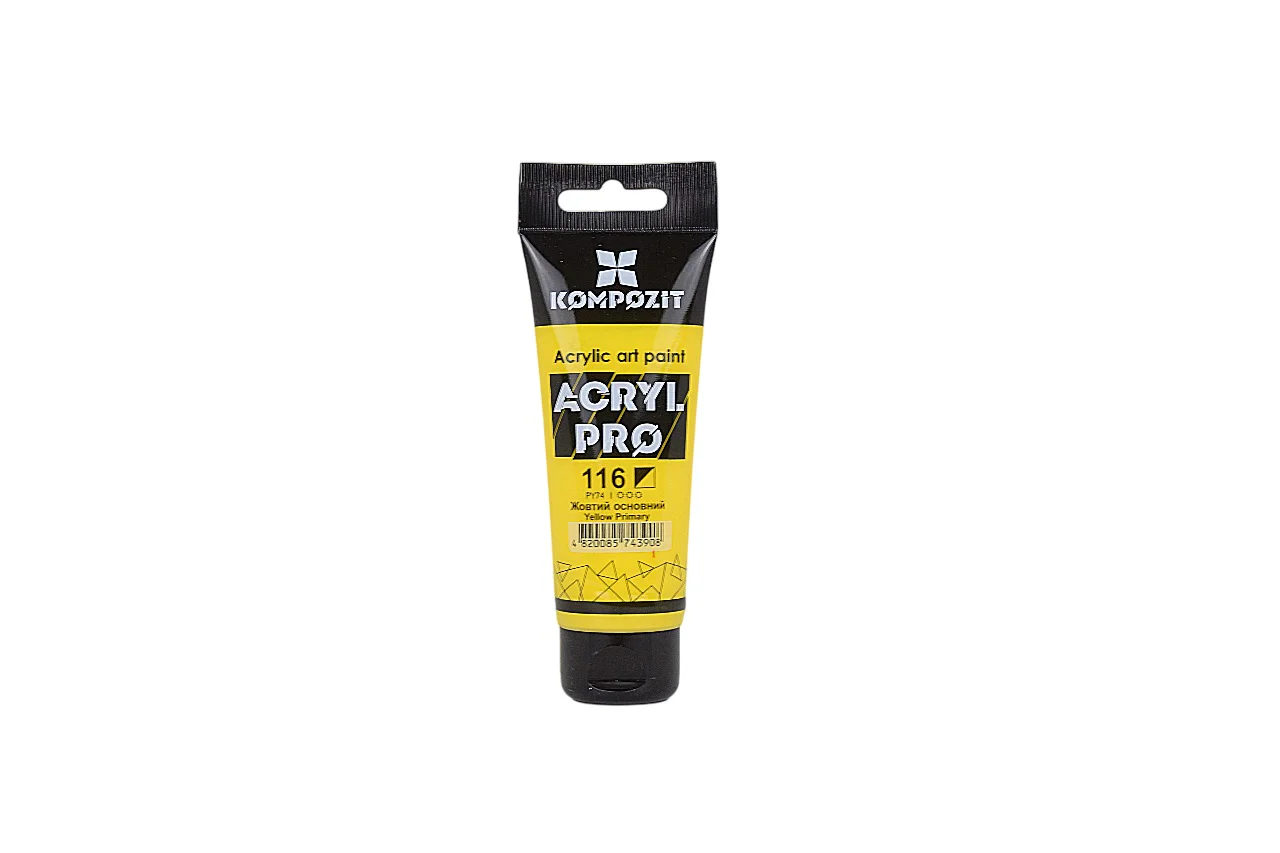 Farba akrylowa Kompozit Art 75ml żółta 116
