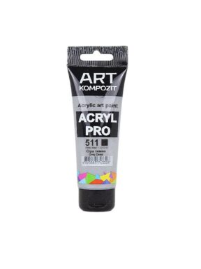 Farba akrylowa Kompozit Art 75ml Szara 511