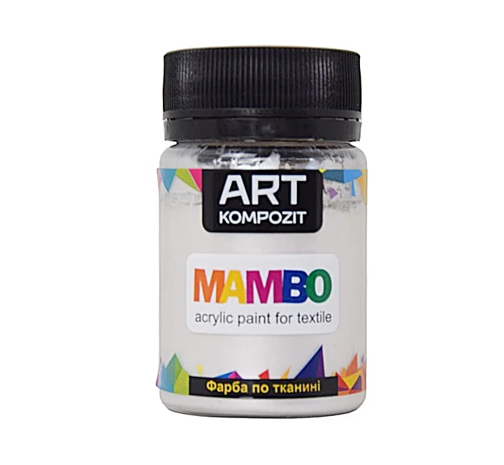 Farba akrylowa do tkanin KOMPOZIT ART MAMBO srebrna 50ml