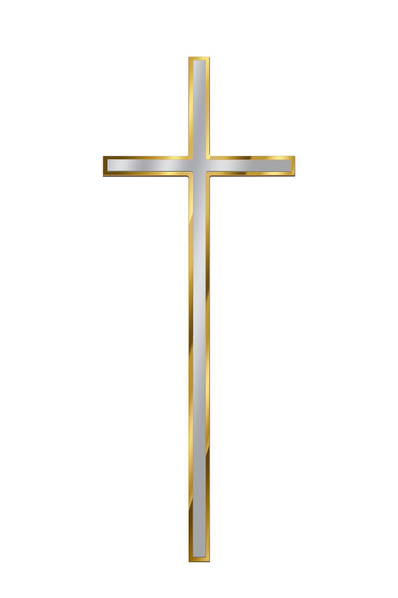 KRZYŻ PŁASKI ZE STALI NIERDZEWNEJ KW17/Z