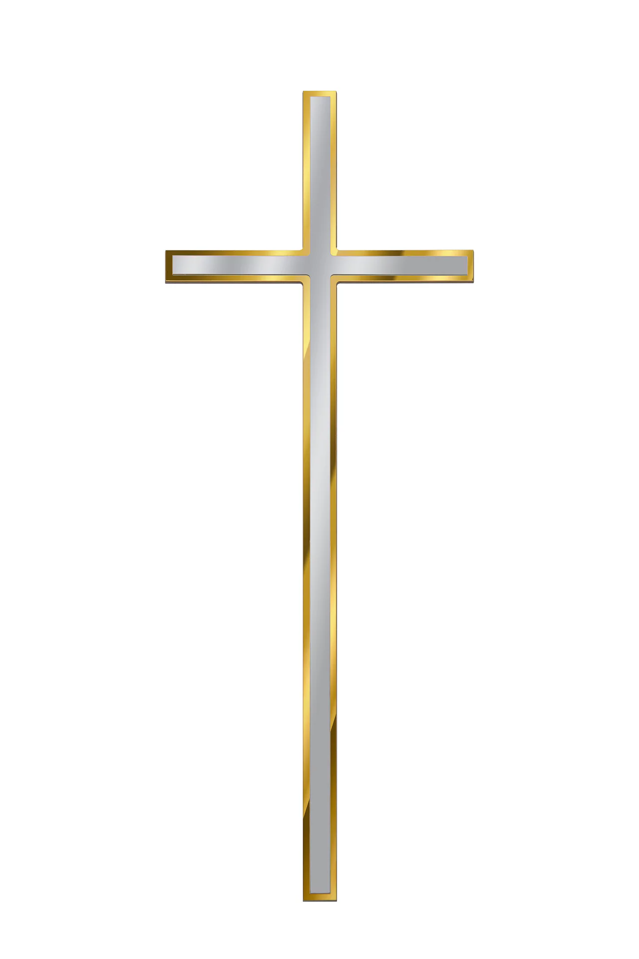 KRZYŻ PŁASKI ZE STALI NIERDZEWNEJ KW17/Z