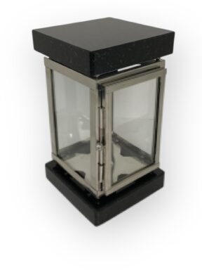 Lampion kwadratowy granitowy z kwasówką