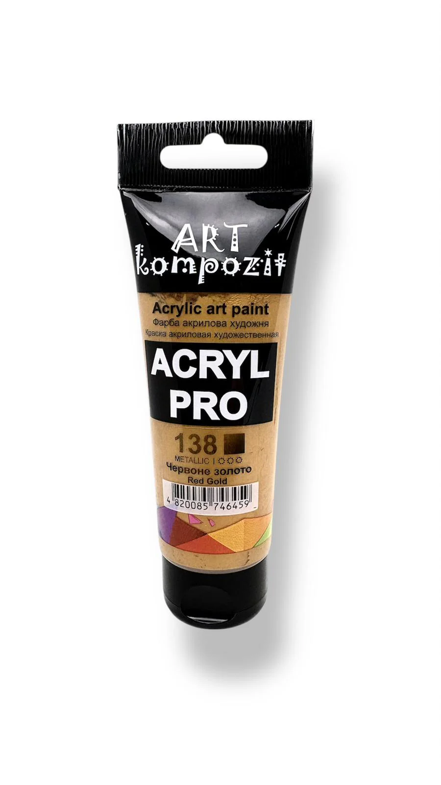 Farba akrylowa Kompozit Art 75ml ciemne ciepłe złoto 138