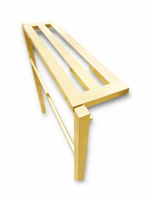 ŁAWKA ZE STALI NIERDZEWNEJ 85CM ZŁOTA