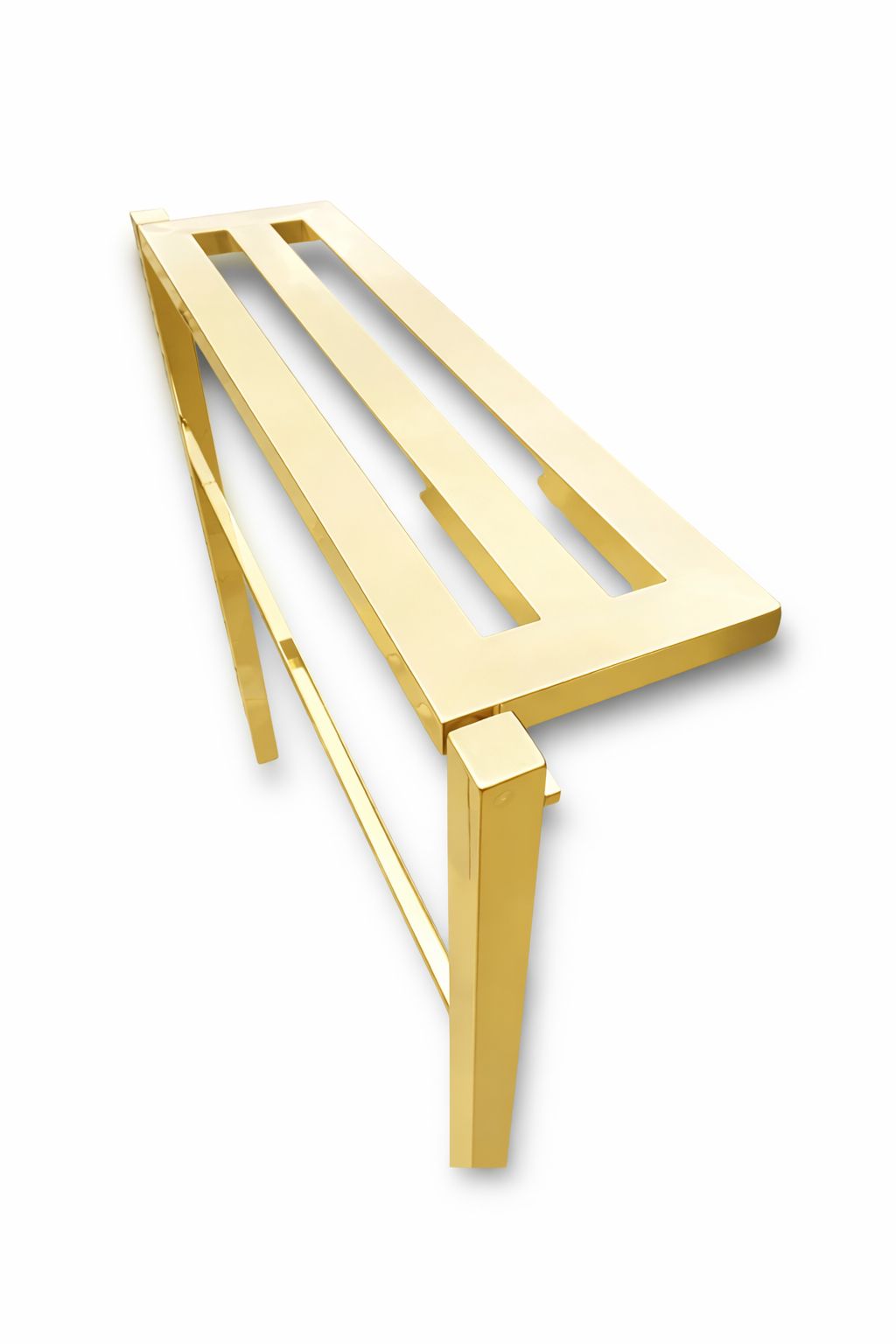 ŁAWKA ZE STALI NIERDZEWNEJ 85CM ZŁOTA